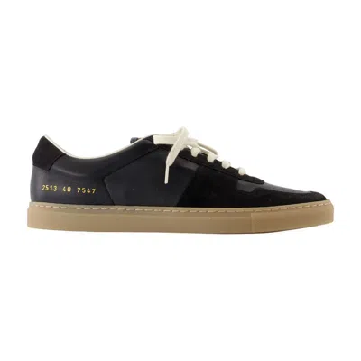 Common Projects Bball Slim Gum Sole Sneakers In Black