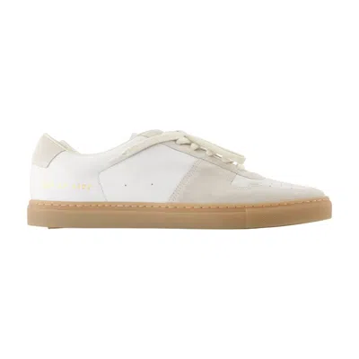 Common Projects Bball Slim Gum Sole Sneakers  Leather White