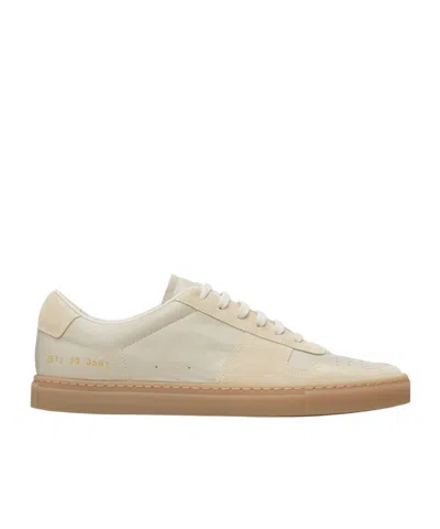 Common Projects Bball Slim Lace-up Sneakers In Sand
