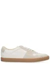 Common Projects Low-top Leather Sneakers With Suede Accents In White
