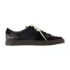 Common Projects Bball Slim Sneakers  Leather Black In Black