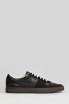 Common Projects Bball Slim Sneakers In Black Suede And Leather In Black