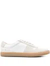 Common Projects Bball Slim Sneakers In White Suede And Leather In White