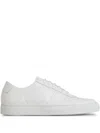 Common Projects Bball Low Bumpy Leather Sneakers In White
