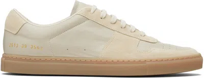 Common Projects Beige Bball Slim Gum Sole Sneakers In Neutral