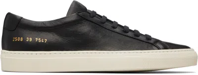 Common Projects Achilles Premium Nappa Leather Sneakers In Black