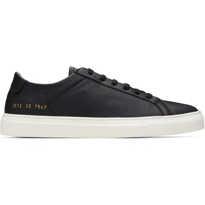 Common Projects Black Achilles Piuma Sneakers In Black 7547