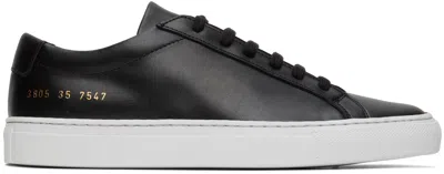 Common Projects Black Achilles Sneakers In 7547 Black