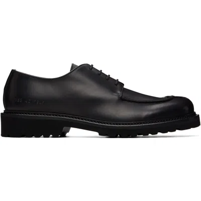 Common Projects Black Apron Derbys In Black 7547