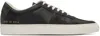 Common Projects Bball Duo Leather And Suede Sneakers In 0514 Charcoal