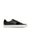 Common Projects Bball Duo Leather And Suede Sneakers In Black