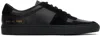 Common Projects Black Bball Duo Sneakers In 3000 Total Black