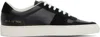 Common Projects Bball Duo Leather And Suede Sneakers In 7547 Black