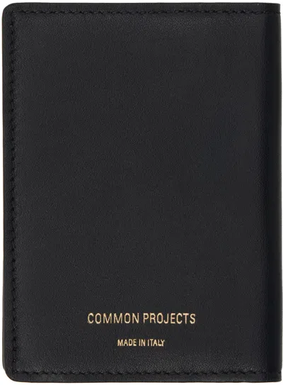 Common Projects Black Bifold Card Holder In 7547 Black