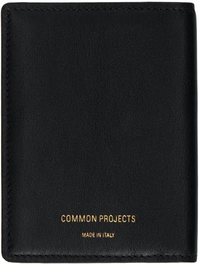 Common Projects Black Card Holder Wallet In 7547 Black