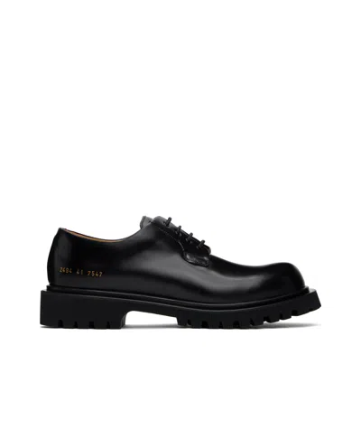 Common Projects Black Chunky Derbys