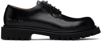 Common Projects Black Chunky Derbys In 7547 Black