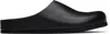 Common Projects Men's Leather Clogs In 7547 Black