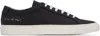COMMON PROJECTS BLACK CONTRAST ACHILLES SNEAKERS