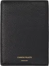 Common Projects Black Folio Passport Holder In 7001 Black Textured