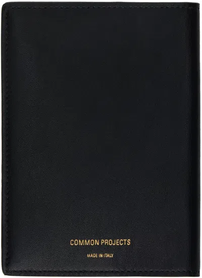 Common Projects Black Folio Passport Holder In 7547 Black
