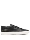 Common Projects Achilles Low Grained Leather Sneaker In Black