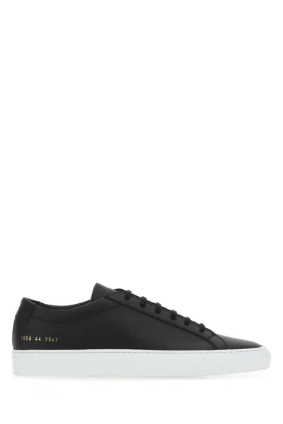 Common Projects Black Leather Achilles Sneakers