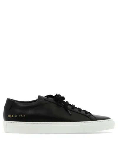 Common Projects Black Leather Lace-up Sneaker For Men