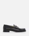 Common Projects Black Leather Loafers In Black