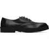 Common Projects Black Leather Rubber Sole Derbys In Black