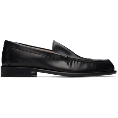 Common Projects Black Minimal Loafers In Black 7547