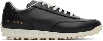 Common Projects Black New Track Sneakers In 7547 Black