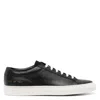 Common Projects Black Achilles Leather Sneakers In Black