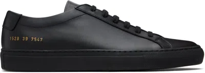 Common Projects Black Leather Achilles Low-top Sneakers