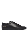 Common Projects Black Plain Sneakers In Black