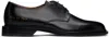 Common Projects Black Polished Leather Derbys In *7547 Black