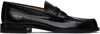 Common Projects Black Polished Leather Loafers In *7547 Black