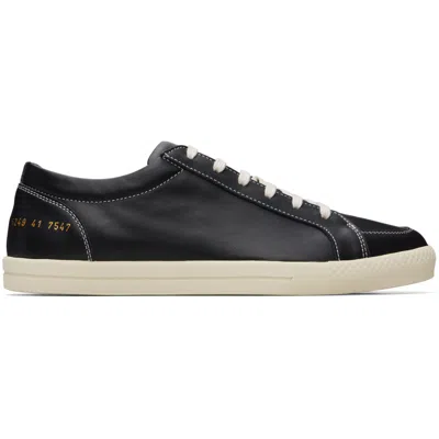 Common Projects Black Premium Skate Sneakers In Black 7547
