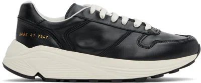 Common Projects Black Premium Sneakers In 7547 Black