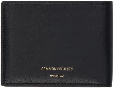 Common Projects Black Standard Wallet In 7547 Black