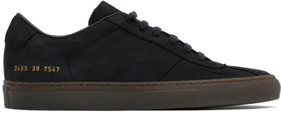 Common Projects Black Tennis Trainer Sneakers In 7547 Black