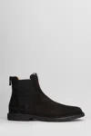 Common Projects Chelsea Classic Ankle Boots In Black Suede In Brown