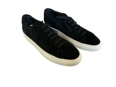 Pre-owned Common Projects Brand -  Achilles Low Suede Black Sneakers -2340- Msrp $465