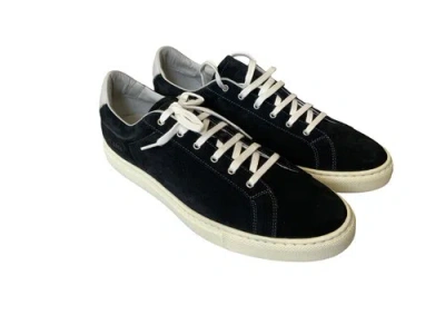 Pre-owned Common Projects Brand -  Retro Low Blue Grey Suede Sneakers -2343- Msrp $475