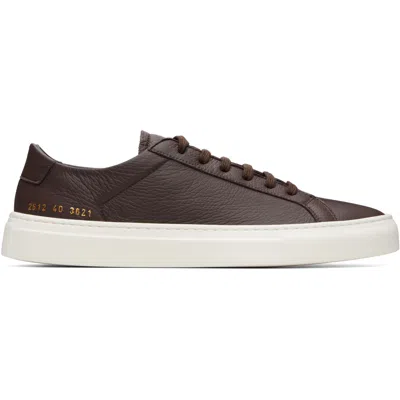 Common Projects ブラウン Achilles グレインレザー スニーカー In Brown 3621