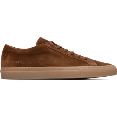Common Projects ブラウン Achilles Premium スエード スニーカー In Brown 3621