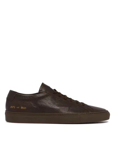 Common Projects Brown Leather Achille Sneakers
