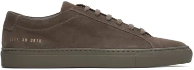 Common Projects Brown Original Achilles Low Sneakers In 3810 Clay