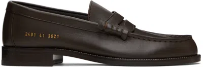 Common Projects Brown Soft Loafers In 3621 Brown