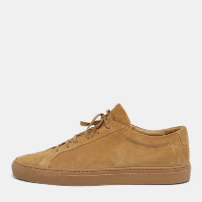 Common Projects Brown Suede Achilles Low Top Sneakers